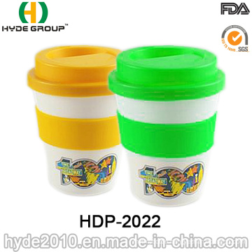 Cute Heat-Resistant Single Wall Plastic Coffee Mug (HDP-2022)